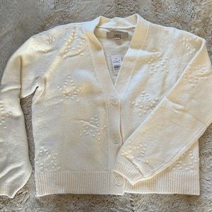 Loft cream cardigan with star details